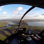 Vue aérienne depuis le cockpit